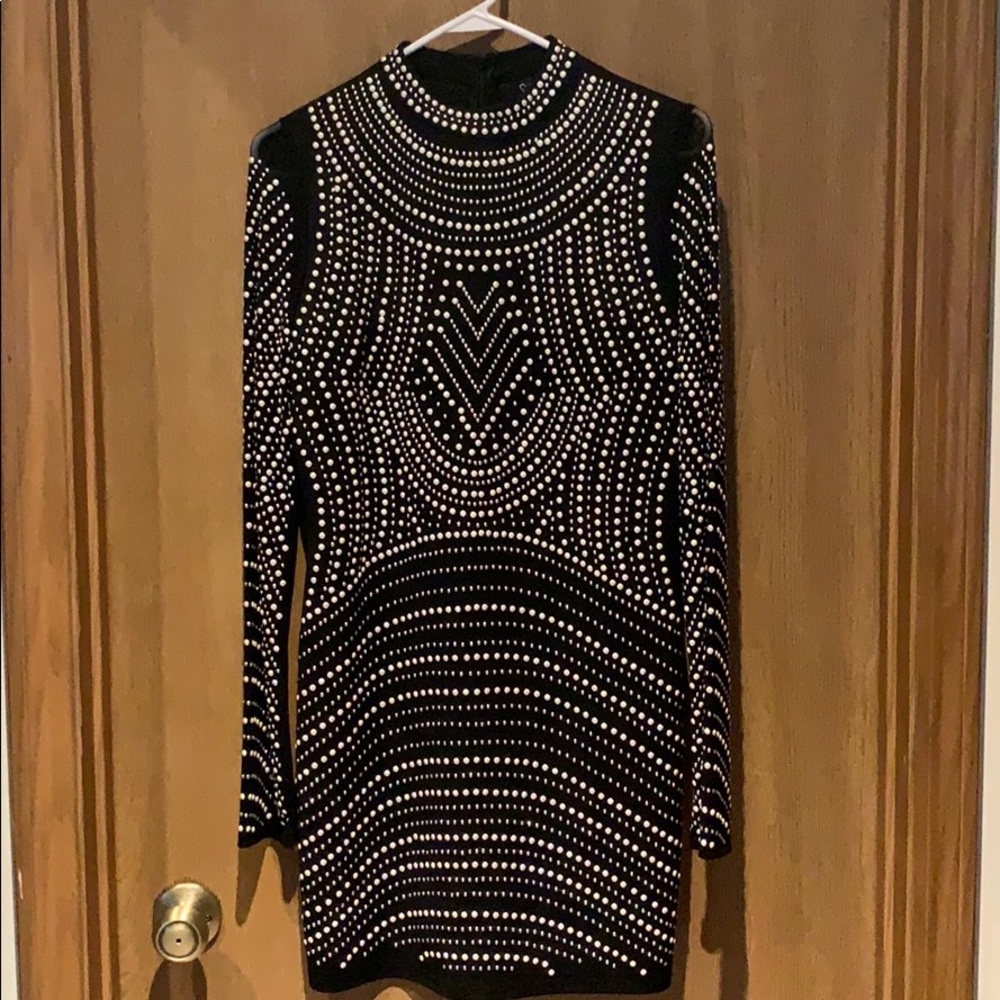 Never worn black studded dress